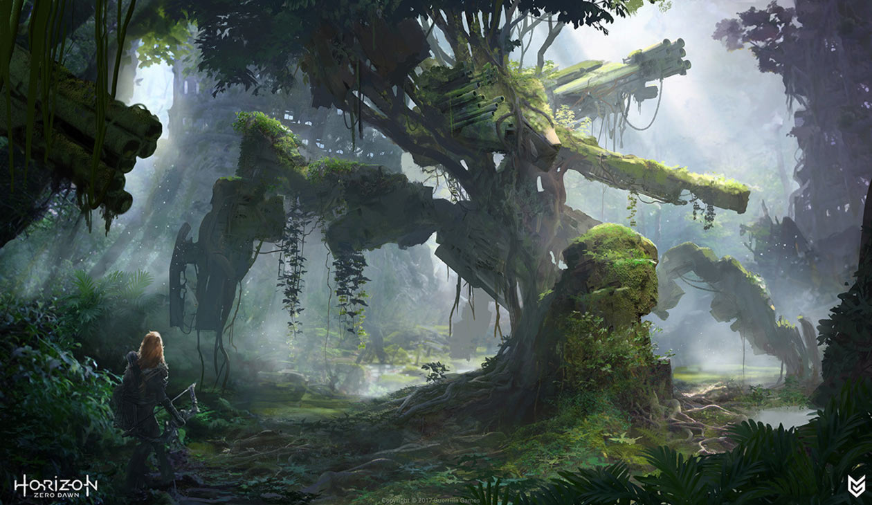 Old Warmachine Concept Art from Horizon Zero Dawn