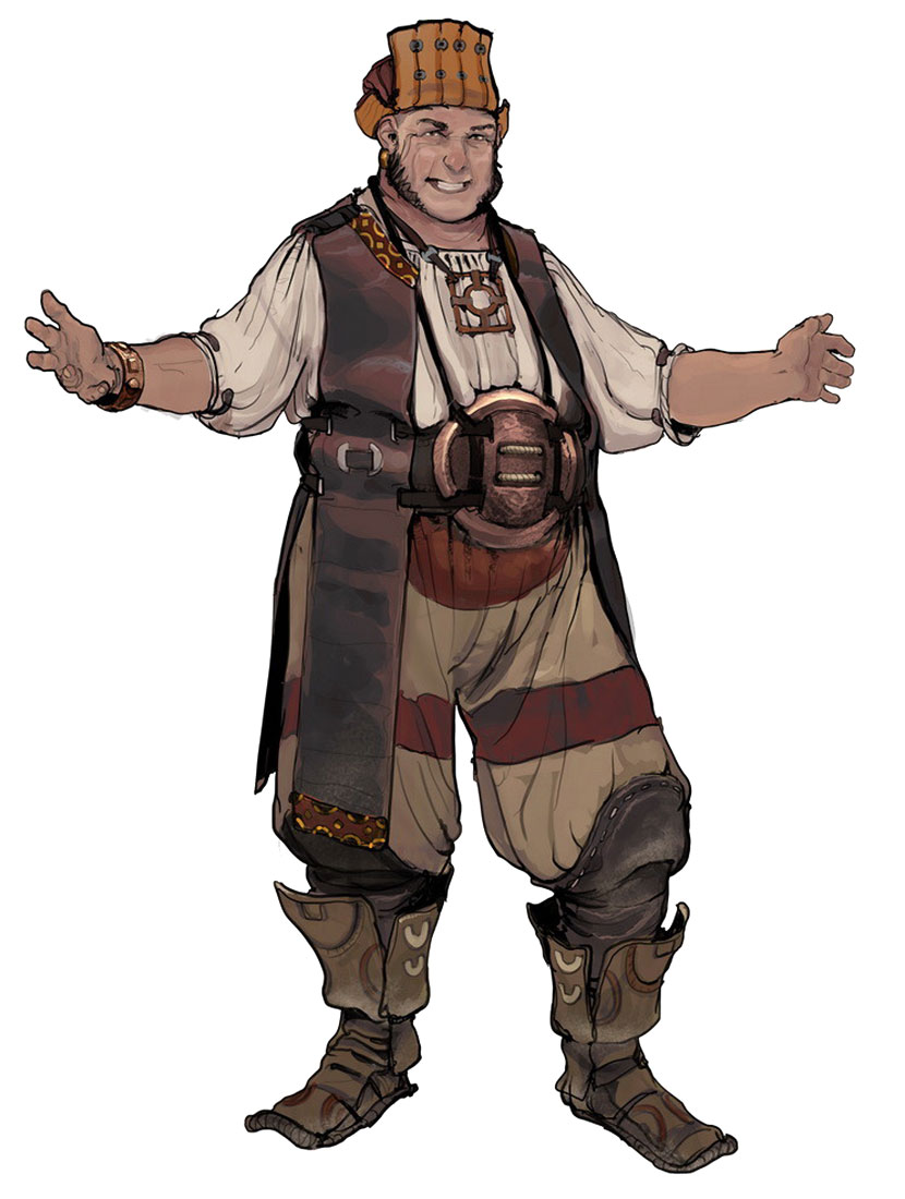 Oseram Merchant Concept Art from Horizon Zero Dawn