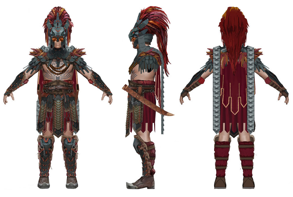 Shadow Carja Warrior Concept Artwork from Horizon Zero Dawn