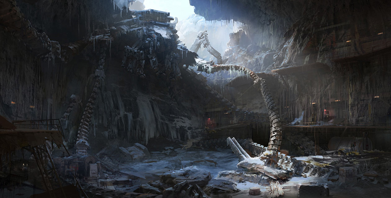 Titan Room Concept Art from Horizon Zero Dawn