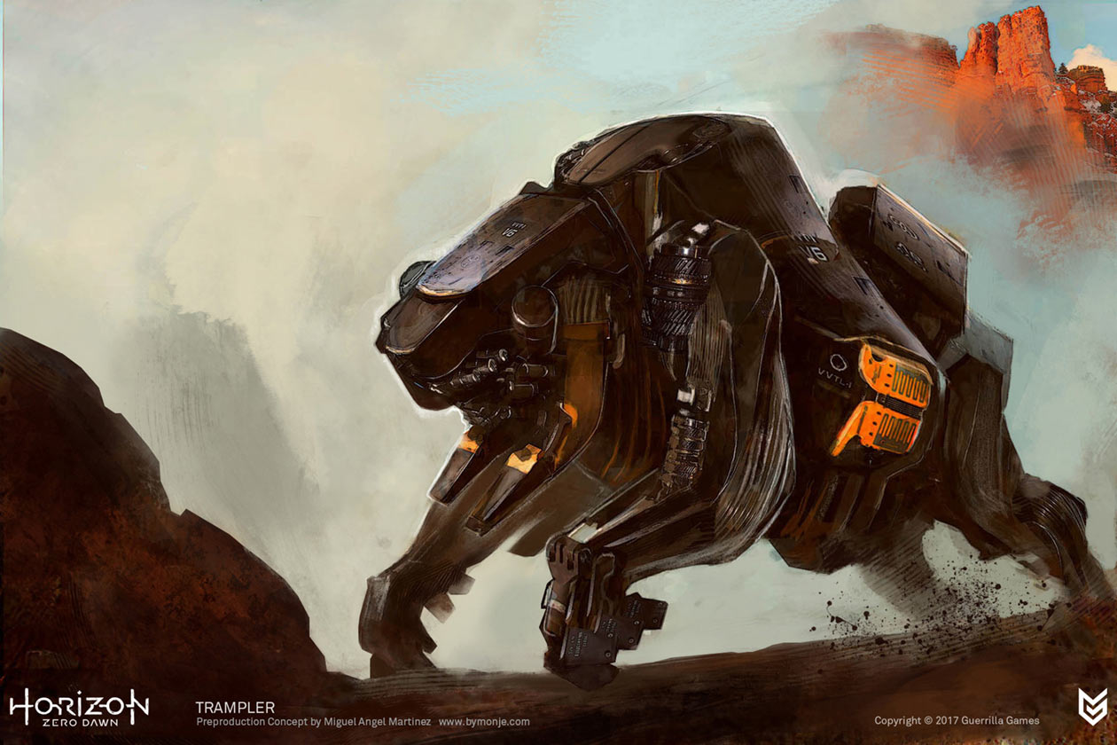Trampler Artwork  from Horizon Zero Dawn