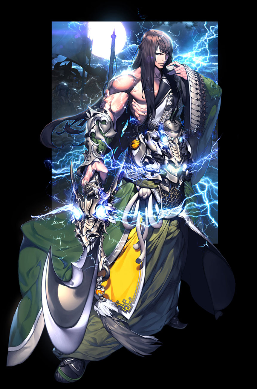 Guan Yu Max Level Character Art from Million Lore