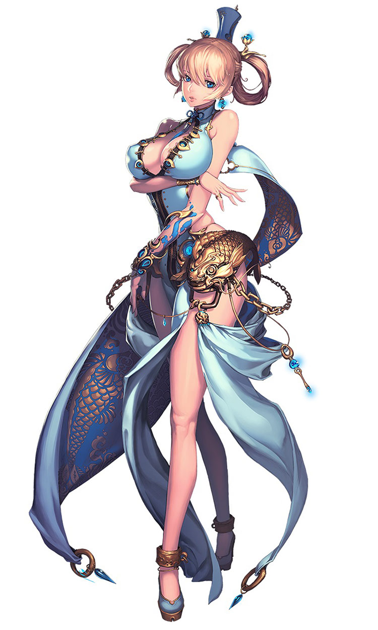 Qin She Character Art from Million Lore