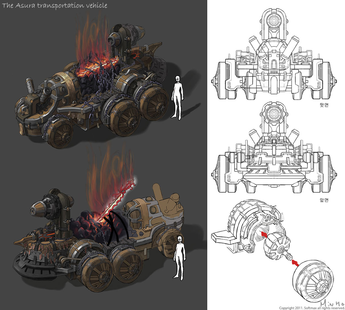Asura Vehicle Artwork from The War of Genesis IV: Spiral Genesis