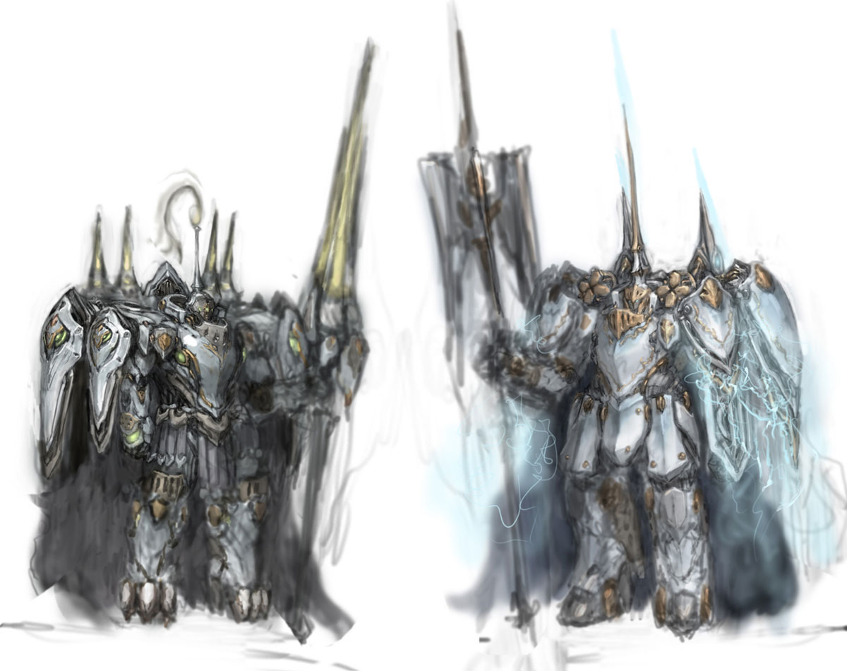 Deus Ex Machina Concept Artwork from The War of Genesis IV: Spiral Genesis