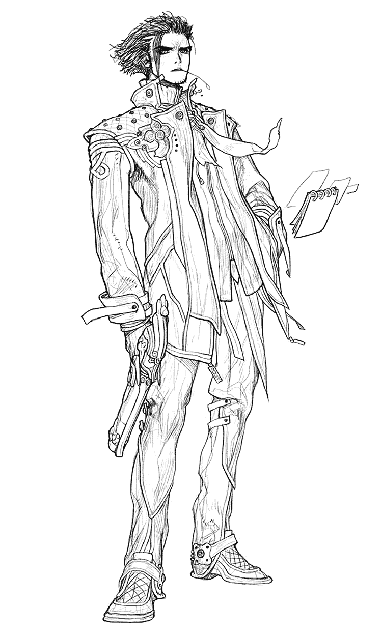 Ian Character Sketch from The War of Genesis IV: Spiral Genesis