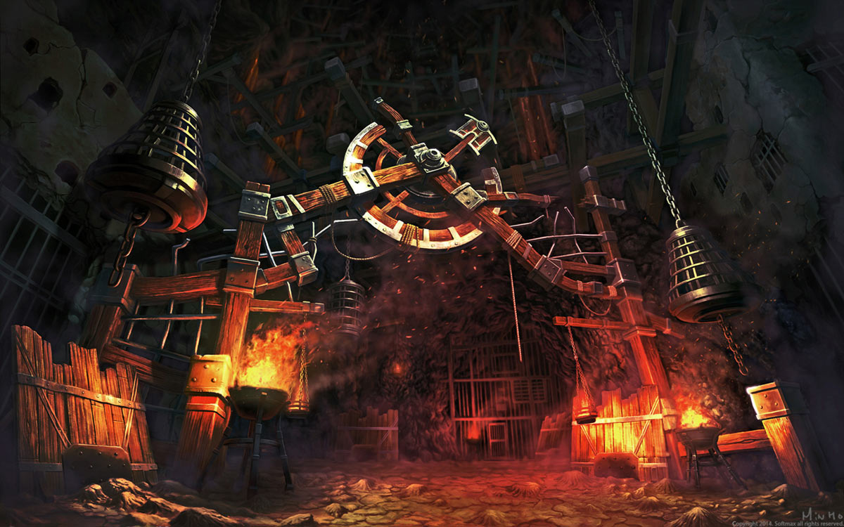 Inferno Prison Artwork from The War of Genesis IV: Spiral Genesis