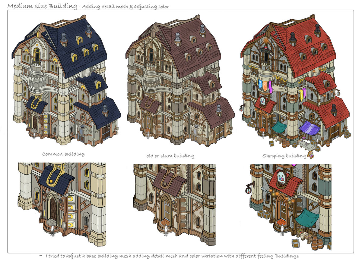 Medium Size Buildings Artwork from The War of Genesis IV: Spiral Genesis
