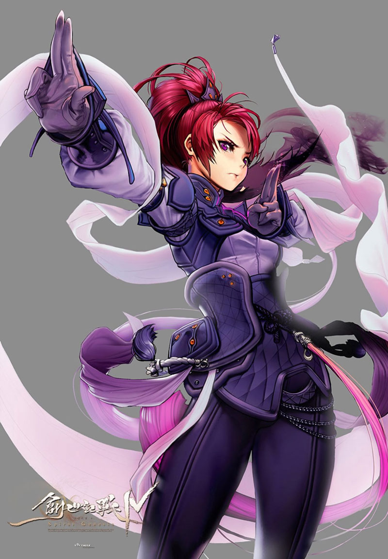 Nanari Character Art from The War of Genesis IV: Spiral Genesis