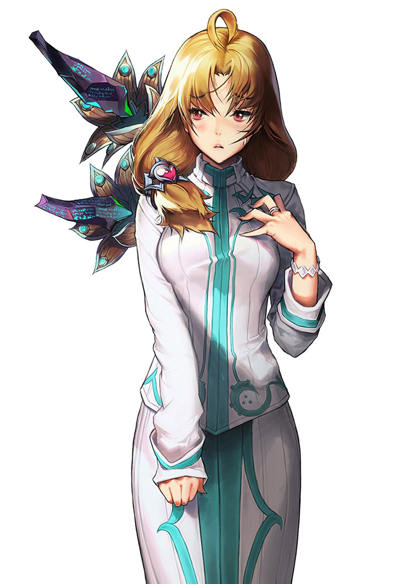 Pyria Character Art from The War of Genesis IV: Spiral Genesis