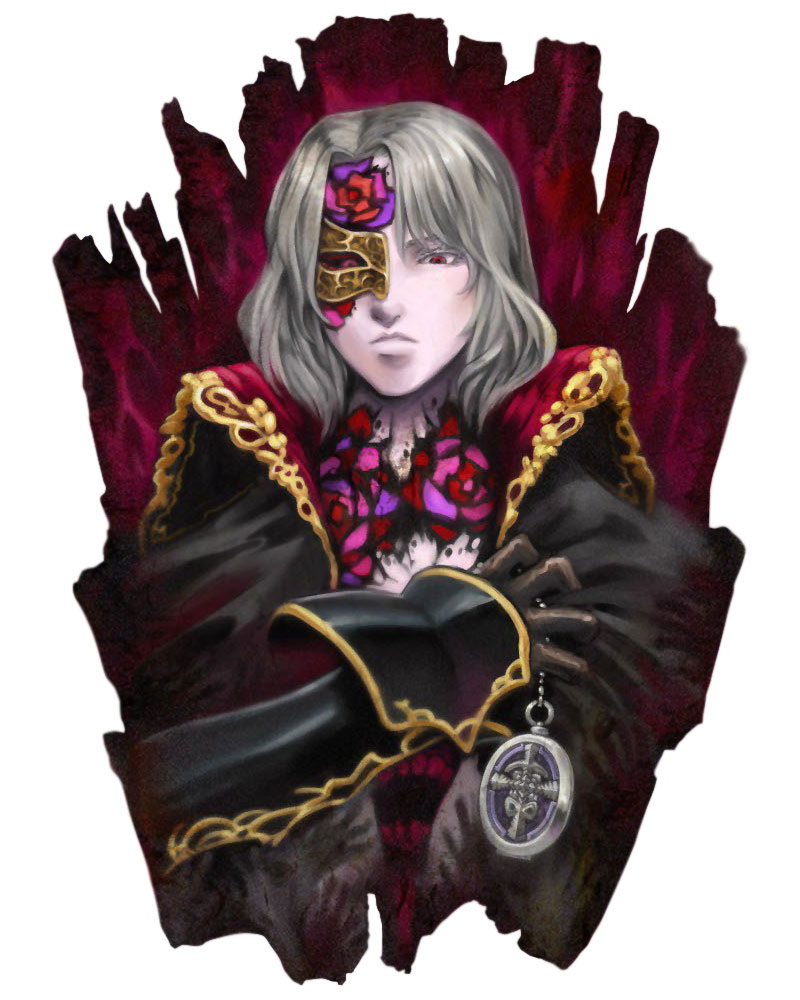 Gebel Portrait Concept Art from Bloodstained: Ritual of the Night