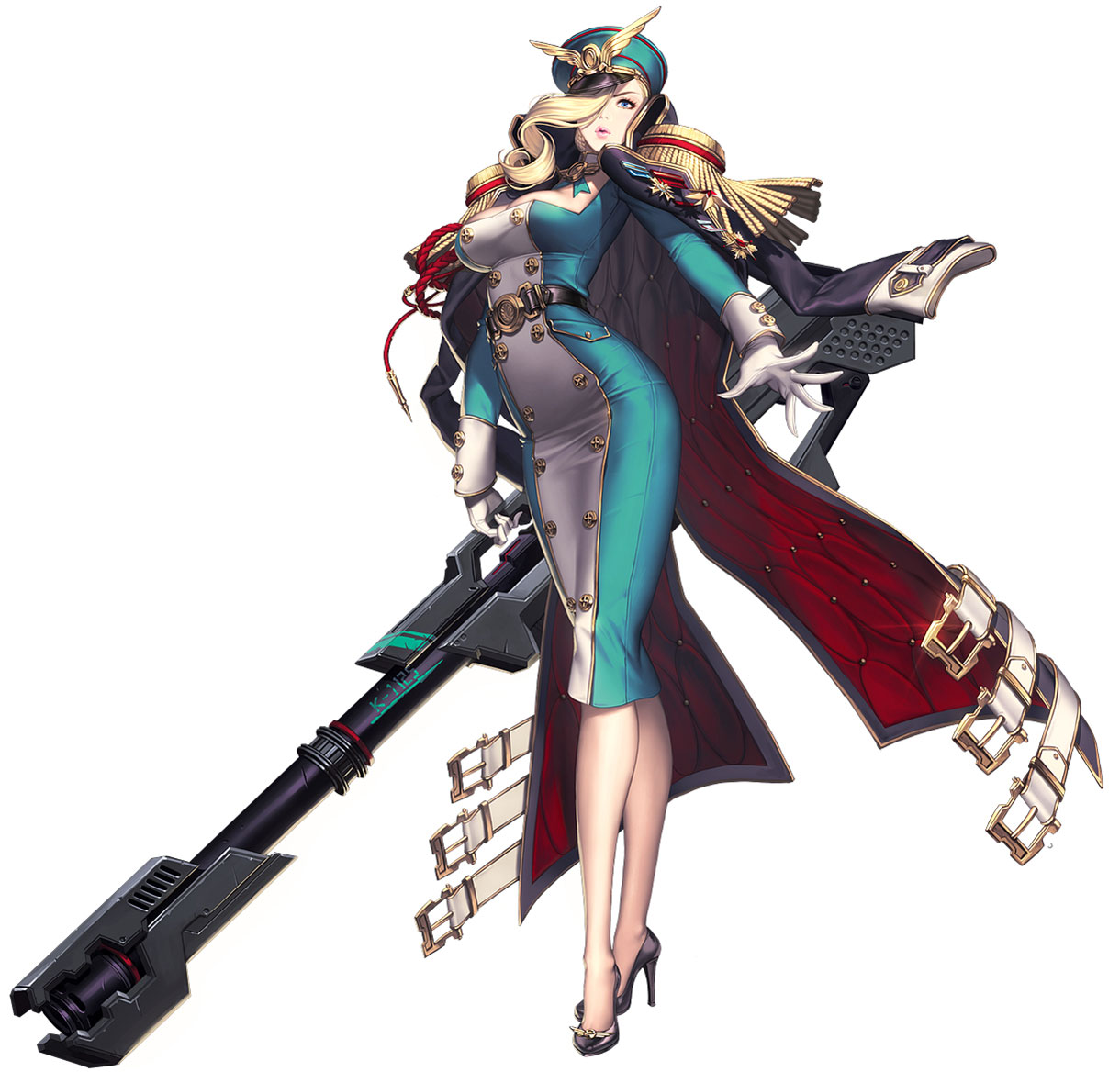 Agnes, Imperial Commander Skin Concept Art from Chaos Heroes Online
