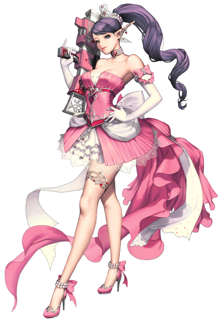Agnes, White Day Skin Concept Art from Chaos Heroes Online