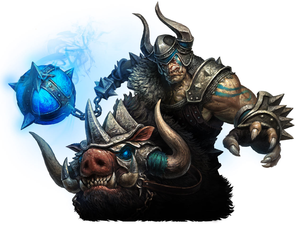 Ogre Character Portrait Concept Art from Chaos Heroes Online