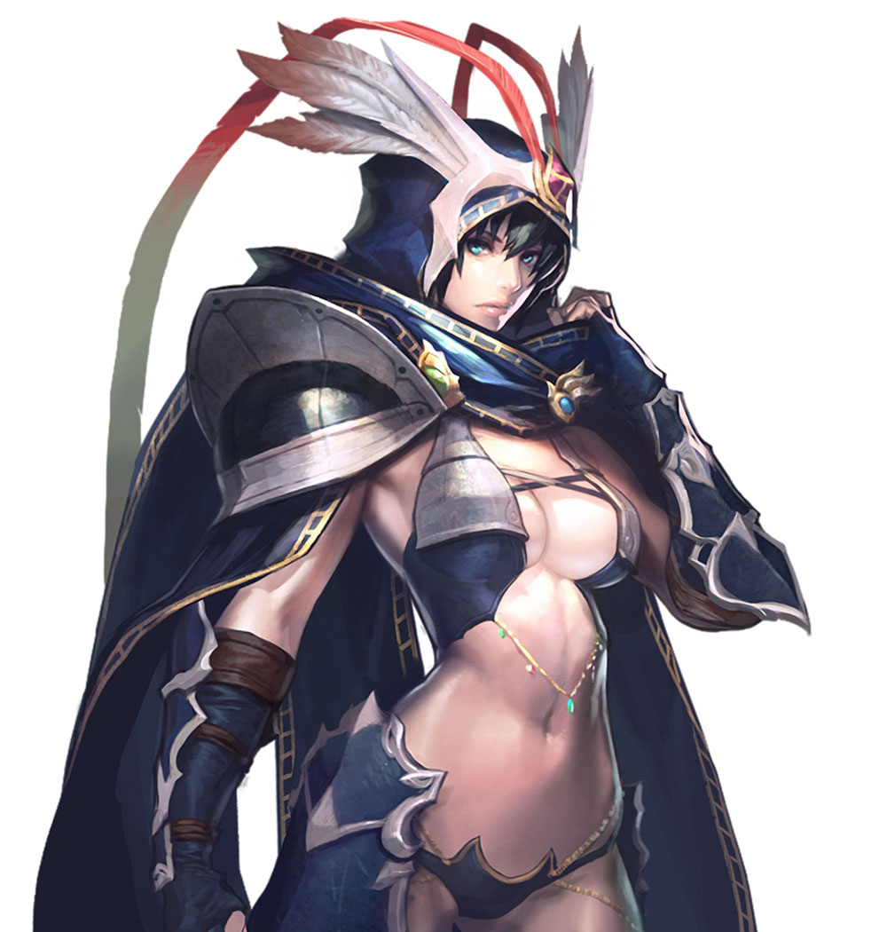 Darae Portrait Concept Art from Chaos Heroes Online