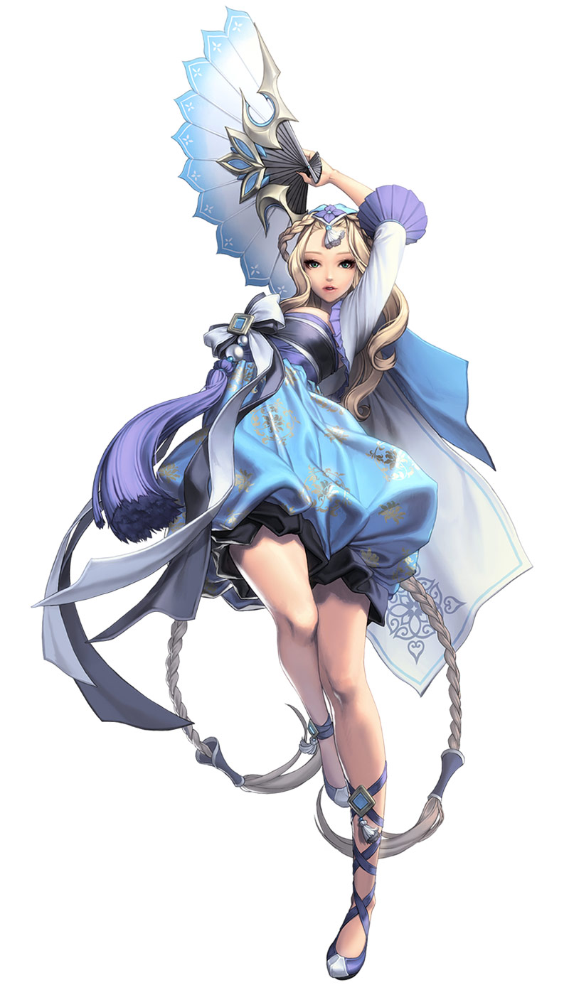 Edelyn, Hanbok Dress Skin Concept Art from Chaos Heroes Online