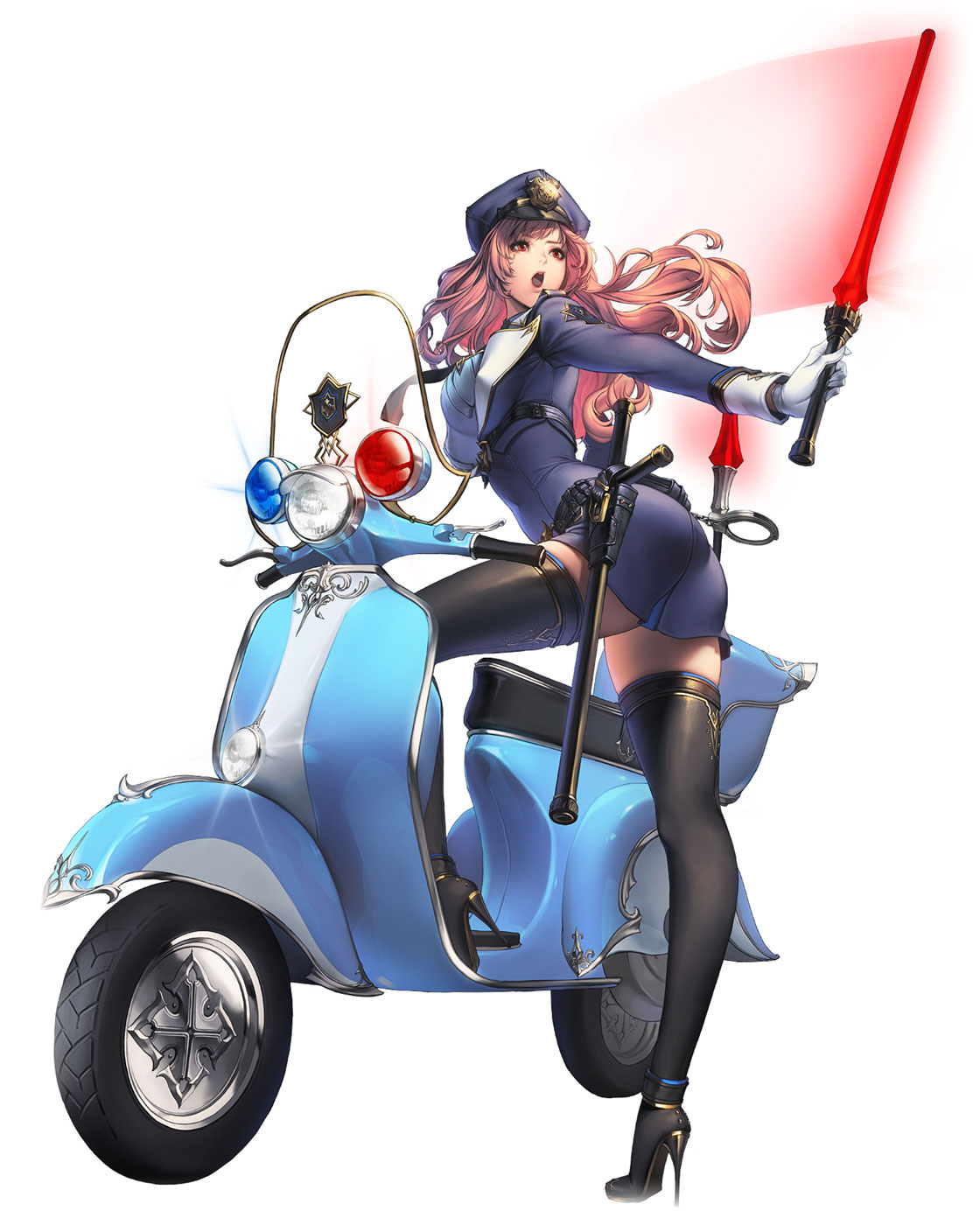 Edelyn, Police Officer Skin Concept Art from Chaos Heroes Online