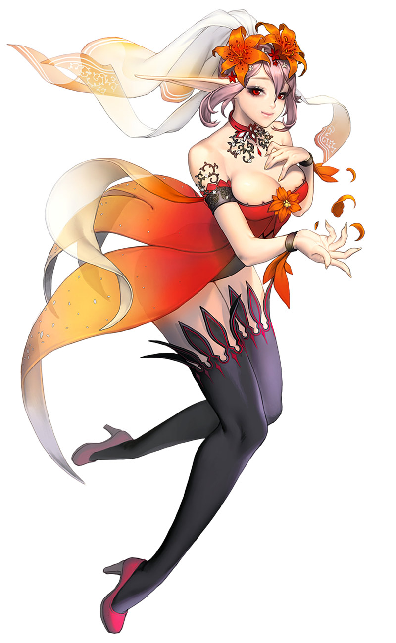 Herjuna, White Day Skin Concept Art from Chaos Heroes Online