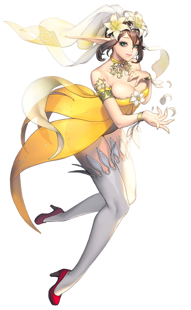 Herjuna, White Day Skin Concept Art from Chaos Heroes Online