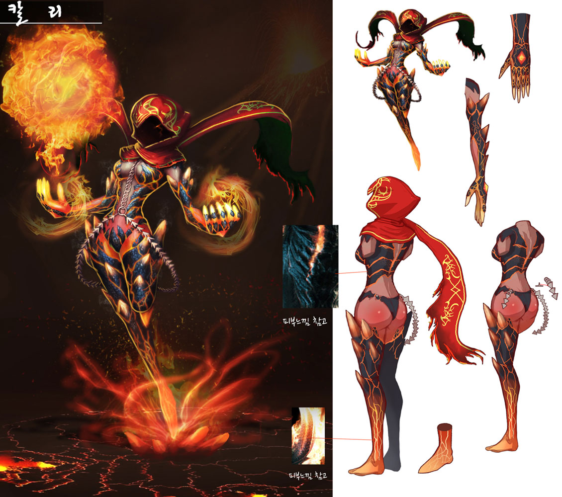 Kali Concept Artwork from Chaos Heroes Online
