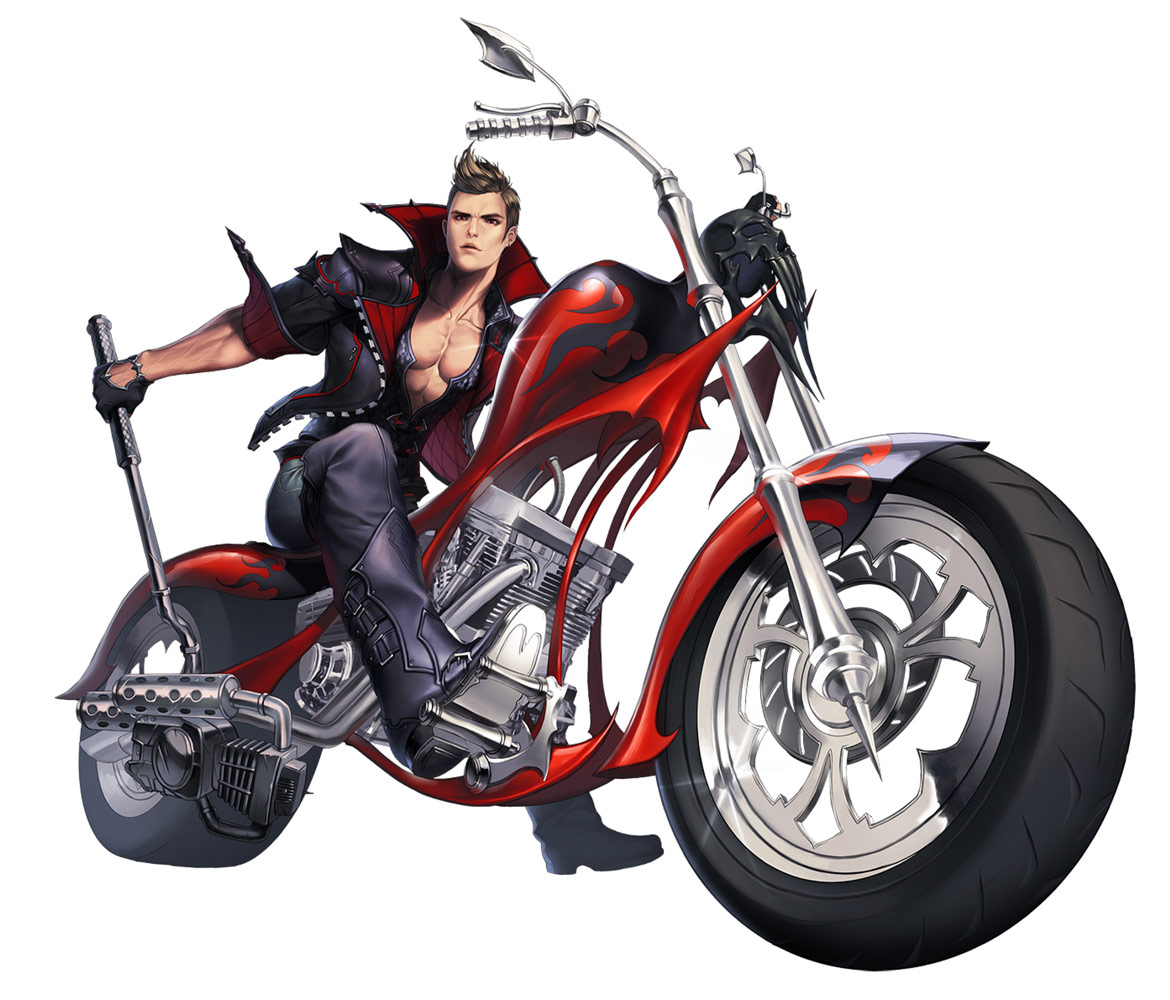 Kanzel, Biker Skin Concept Art from Chaos Heroes Online