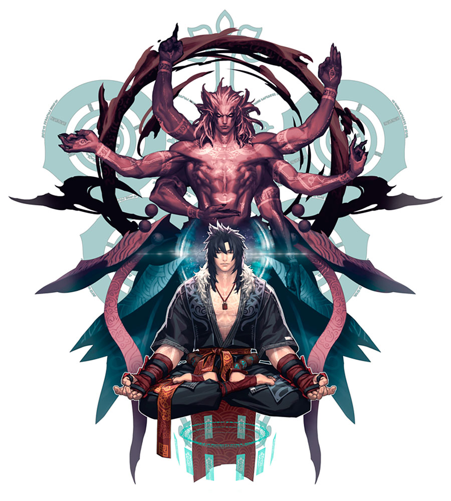 Malphas, New Year Skin Concept Art from Chaos Heroes Online