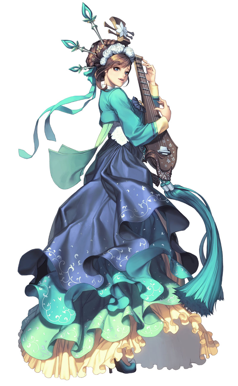 Mayreel, Hanbok Dress Skin Concept Art from Chaos Heroes Online