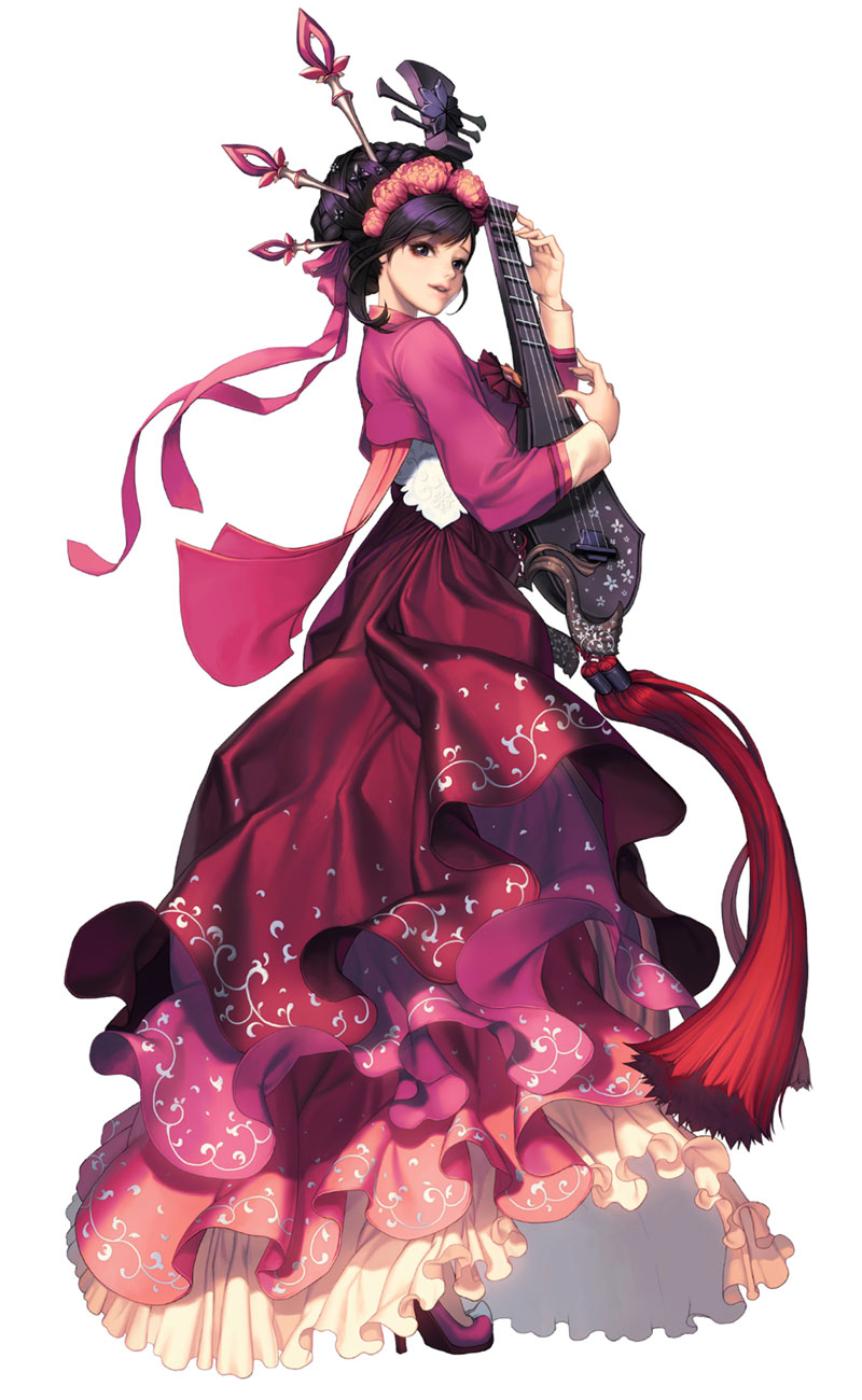 Mayreel, Hanbok Dress Skin Concept Art from Chaos Heroes Online
