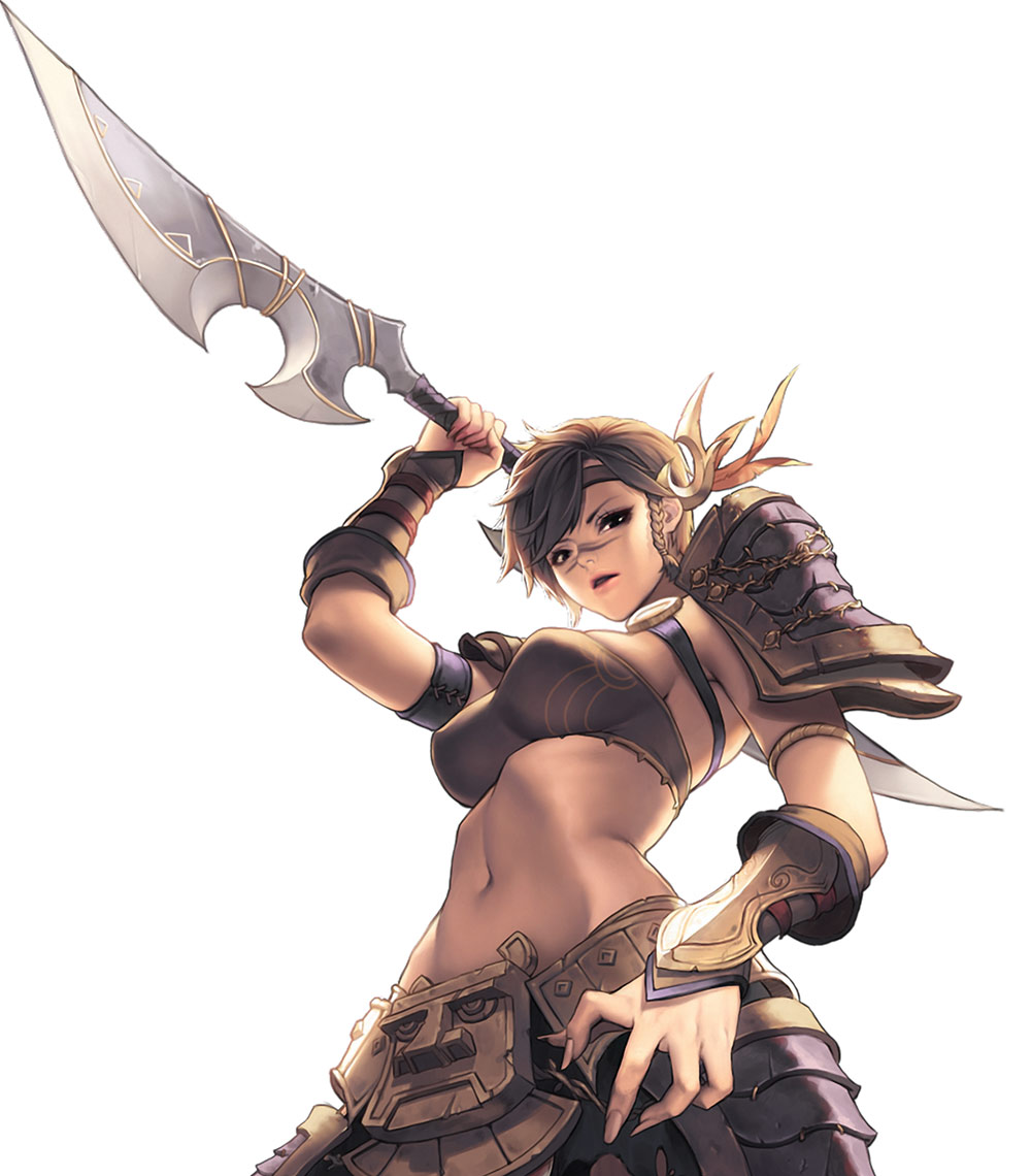 Mazenda Portrait Concept Art from Chaos Heroes Online