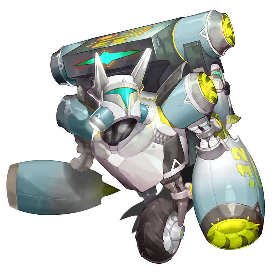 Narz, Robot Skin Concept Art from Chaos Heroes Online