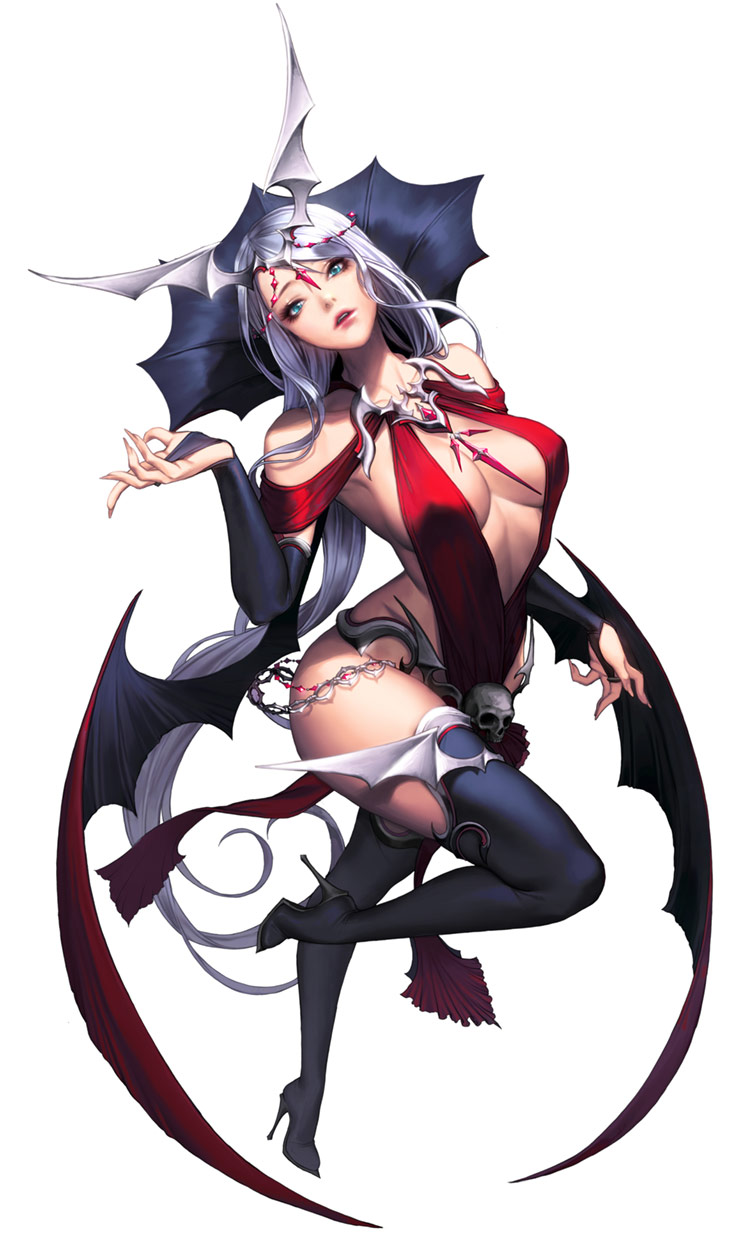 Nivas, Halloween Skin Concept Art from Chaos Heroes Online