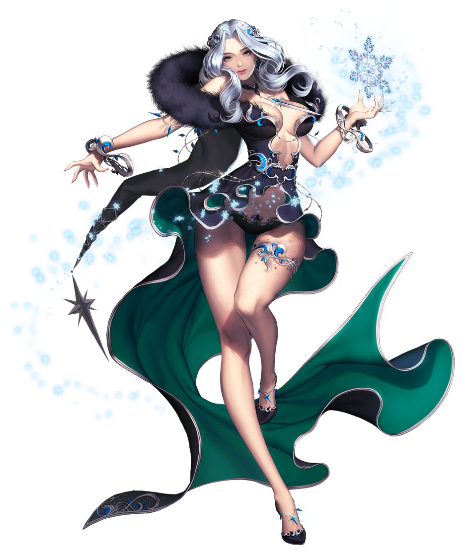 Reina, Christmas Skin Concept Art from Chaos Heroes Online