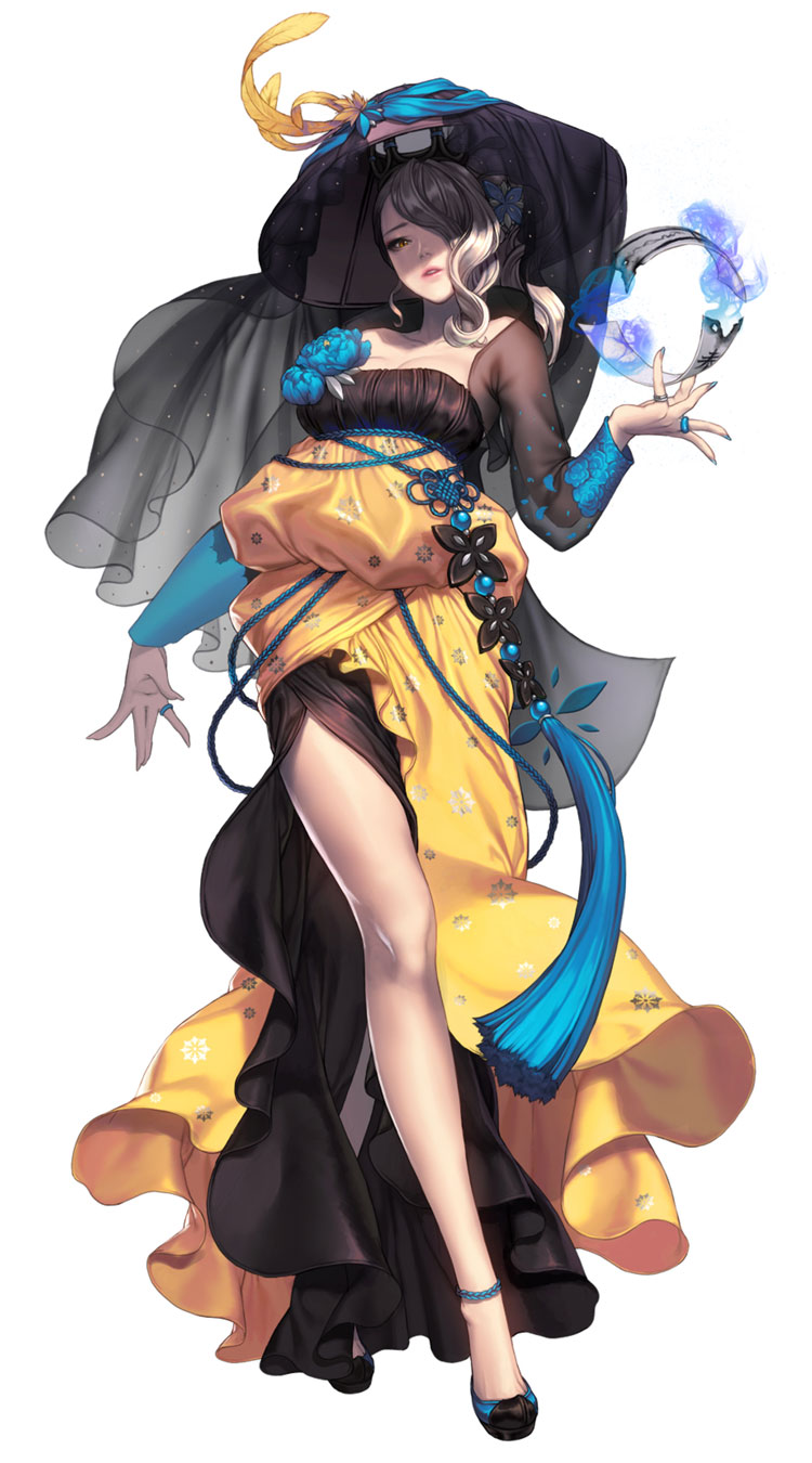 Reina, Hanbok Dress Skin Concept Art from Chaos Heroes Online