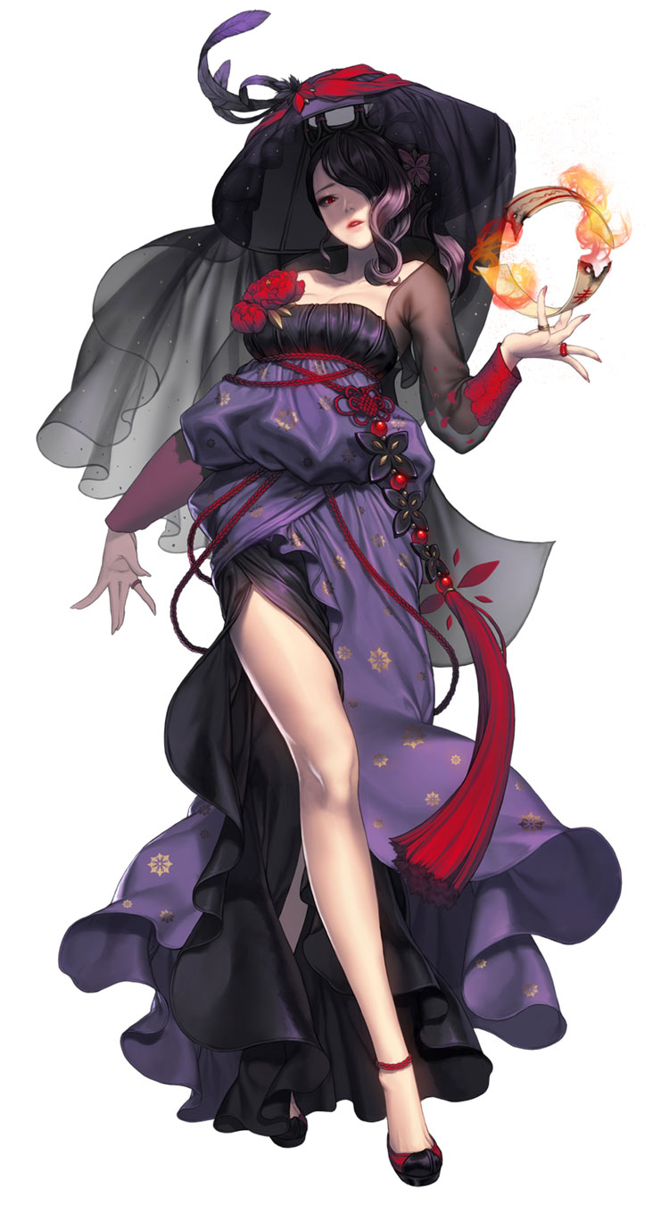Reina, Hanbok Dress Skin Concept Art from Chaos Heroes Online