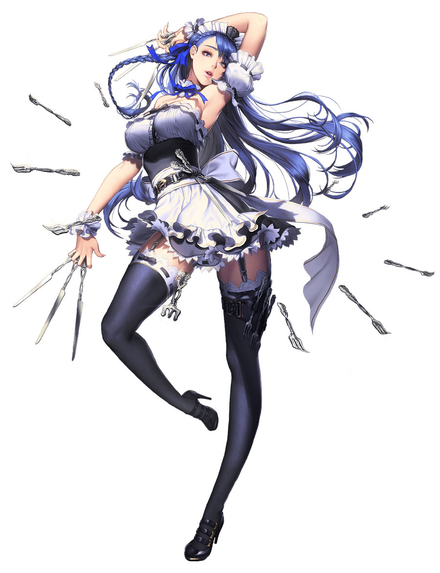 Rin, Maid Skin Concept Art from Chaos Heroes Online