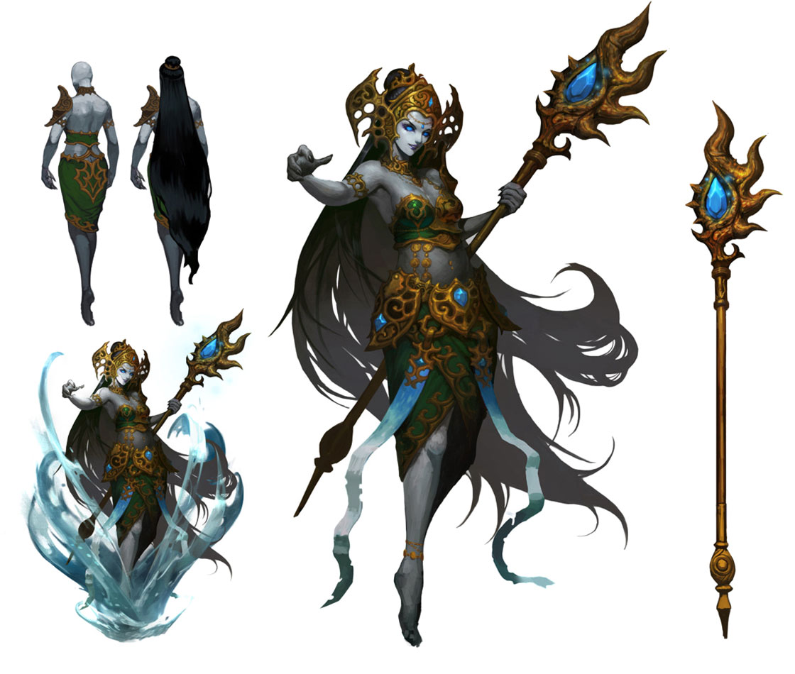 Rishona Concept Artwork from Chaos Heroes Online