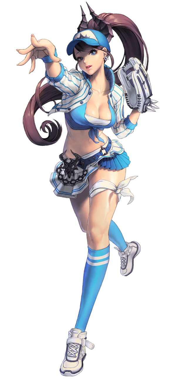 Serena, Baseball Skin Concept Art from Chaos Heroes Online