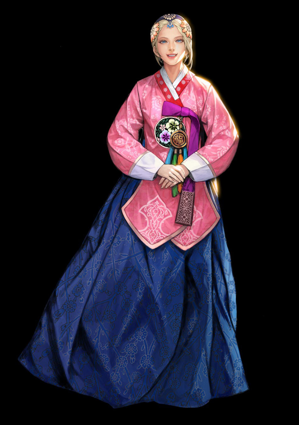 Female Traditional Korean Outfit Concept Art from Chaos Heroes Online