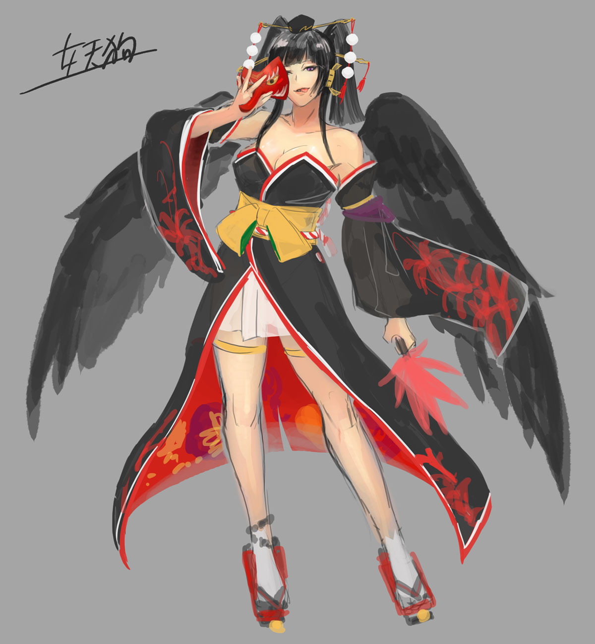 Nyotengu Concept Artwork from Dead or Alive 6