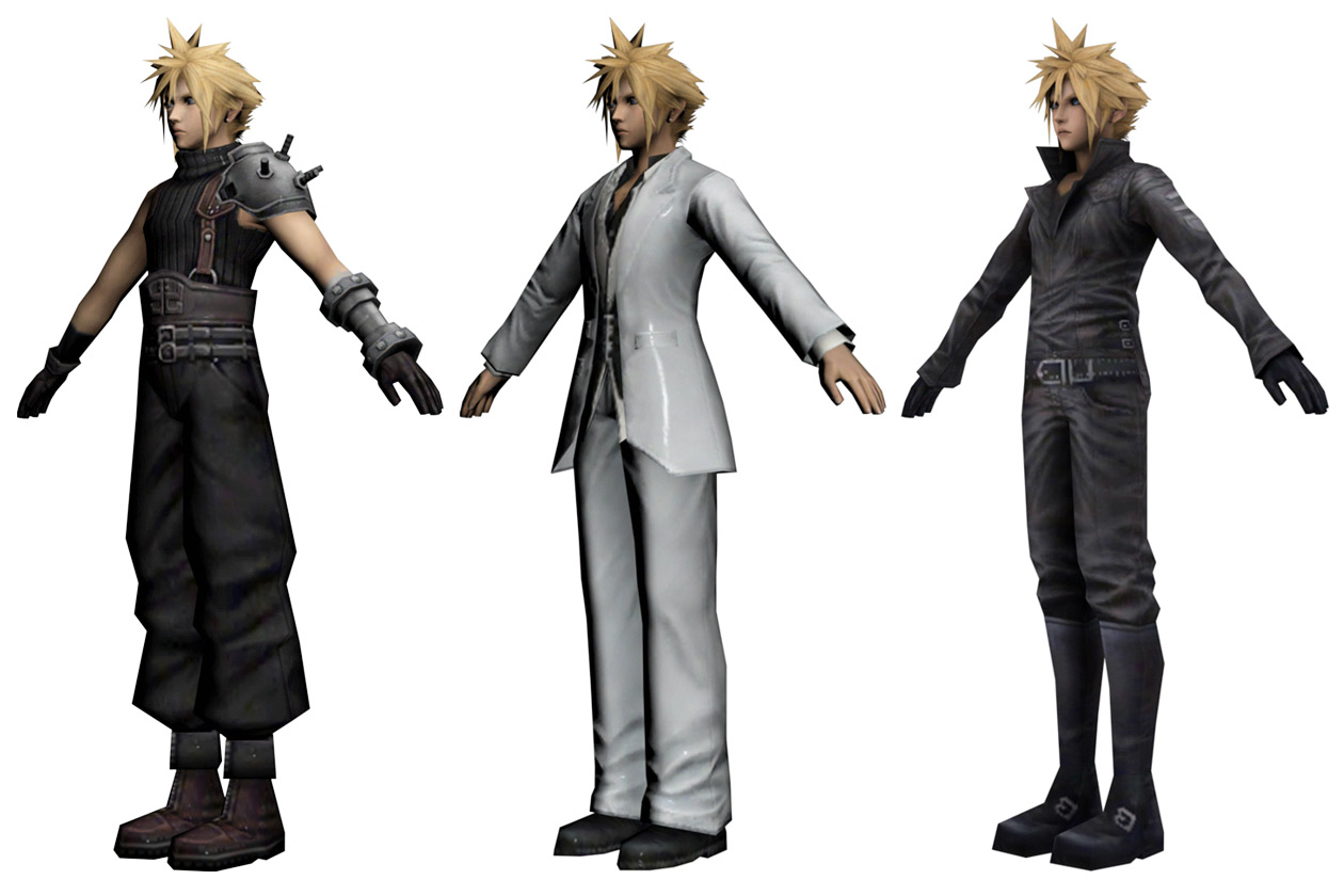 Cloud Outfits Render from Final Fantasy VII G-Bike