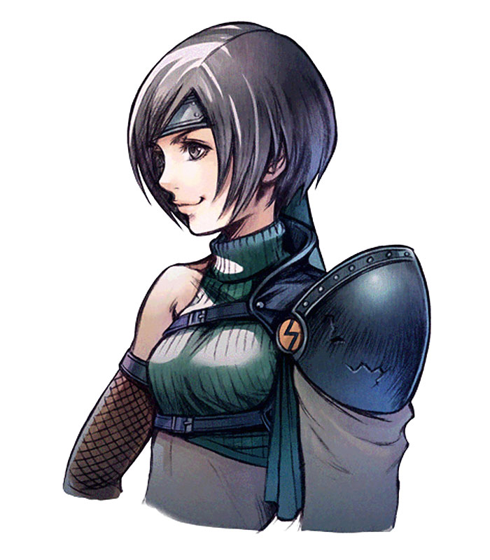 Yuffie Kisaragi Concept Art from Final Fantasy VII G-Bike