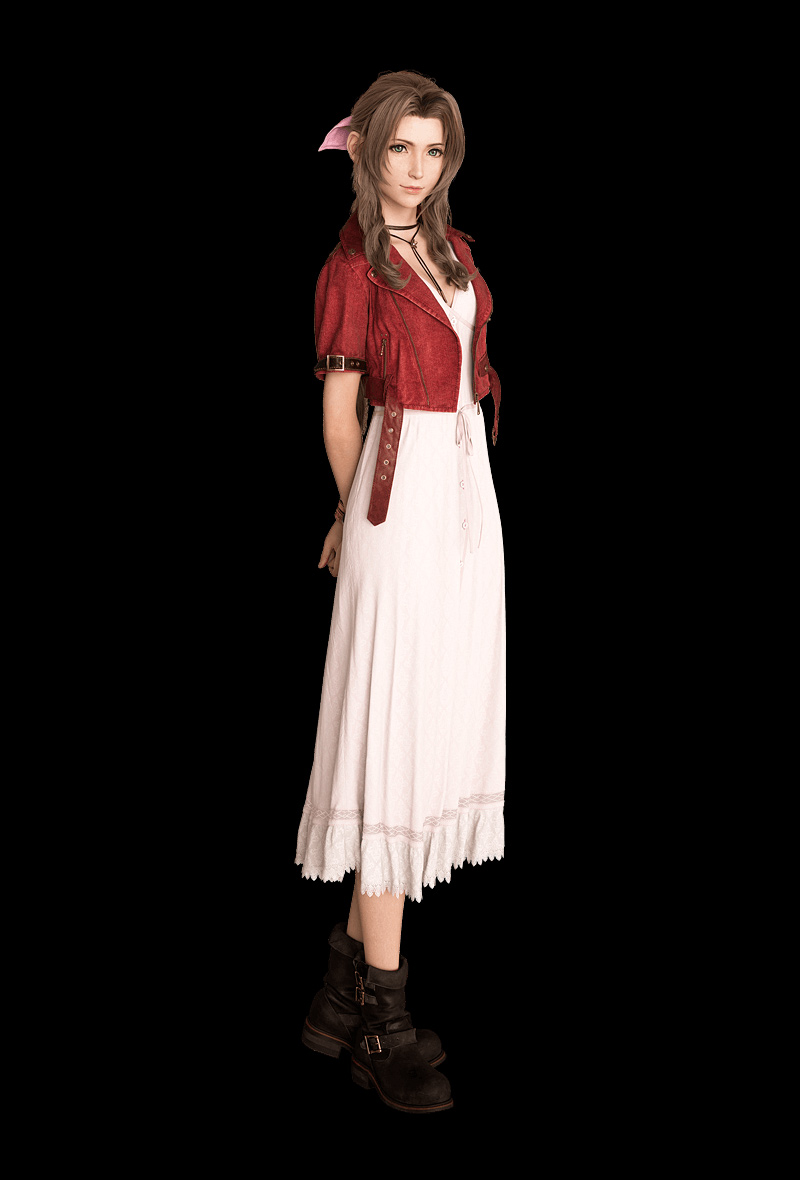 Aerith Gainsborough Art from Final Fantasy VII Remake