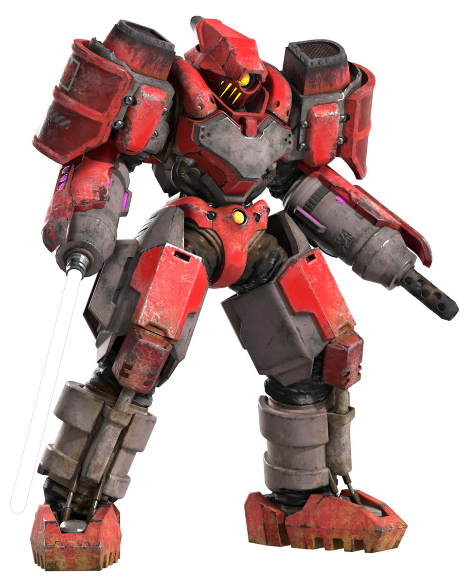 Armored Shock Trooper Render from Final Fantasy VII Remake