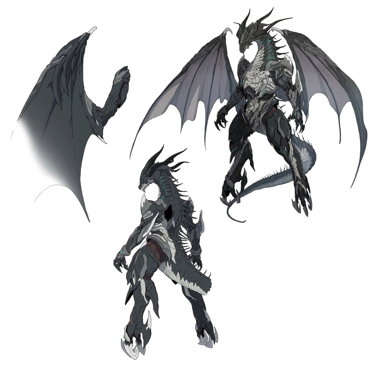 Bahamut Concept Art from Final Fantasy VII Remake