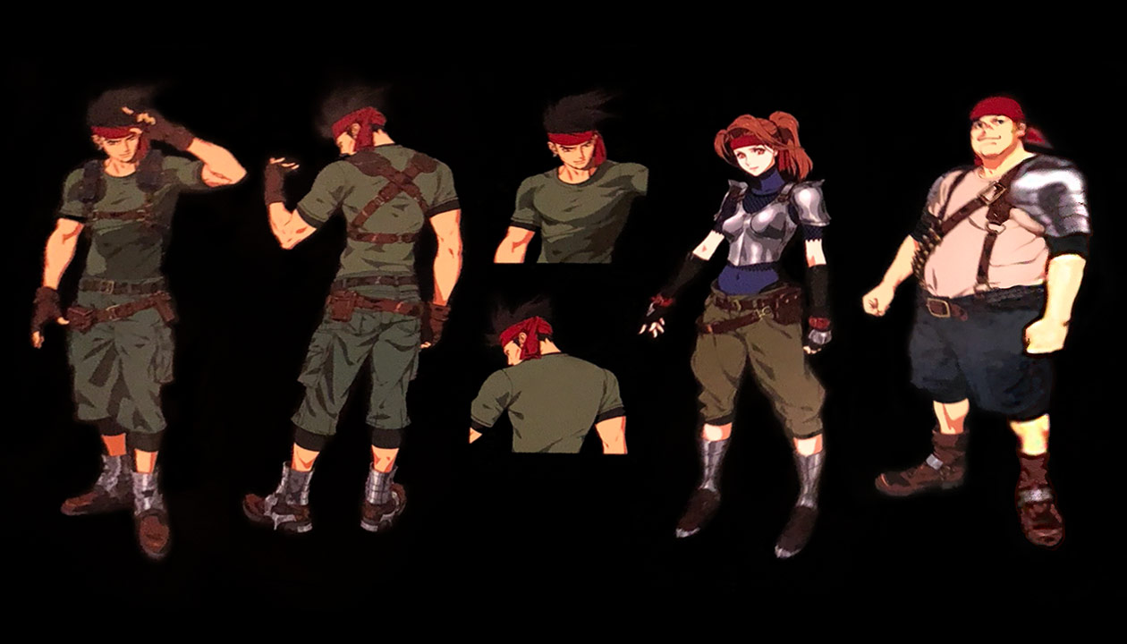 Biggs, Jessie, & Wedge Concept Art from Final Fantasy VII Remake