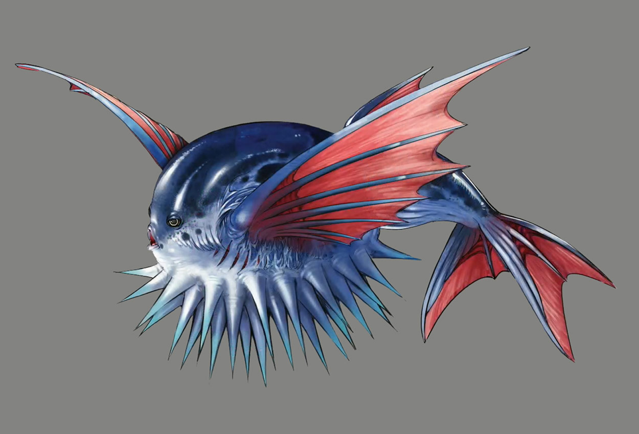 Blugu Concept Art from Final Fantasy VII Remake