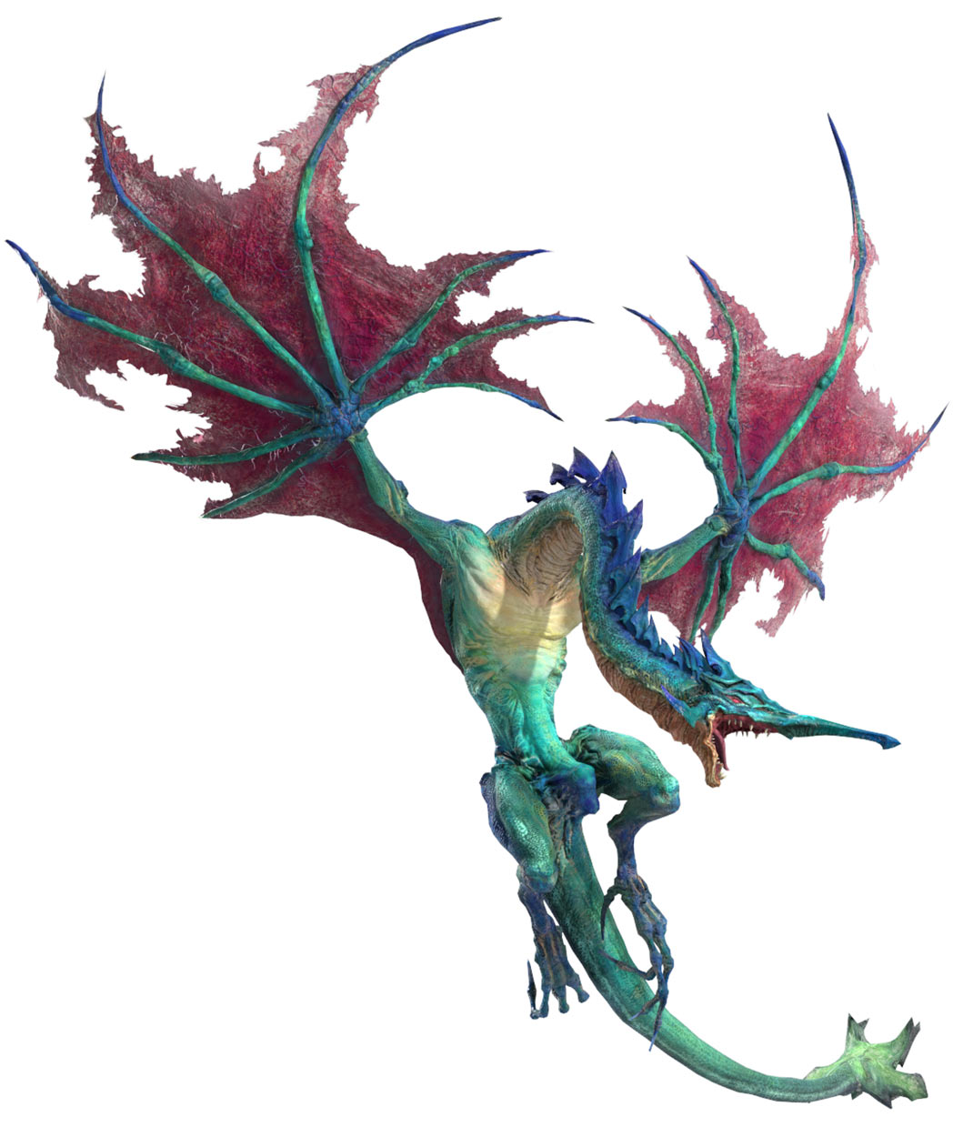Cerulean Drake Render from Final Fantasy VII Remake
