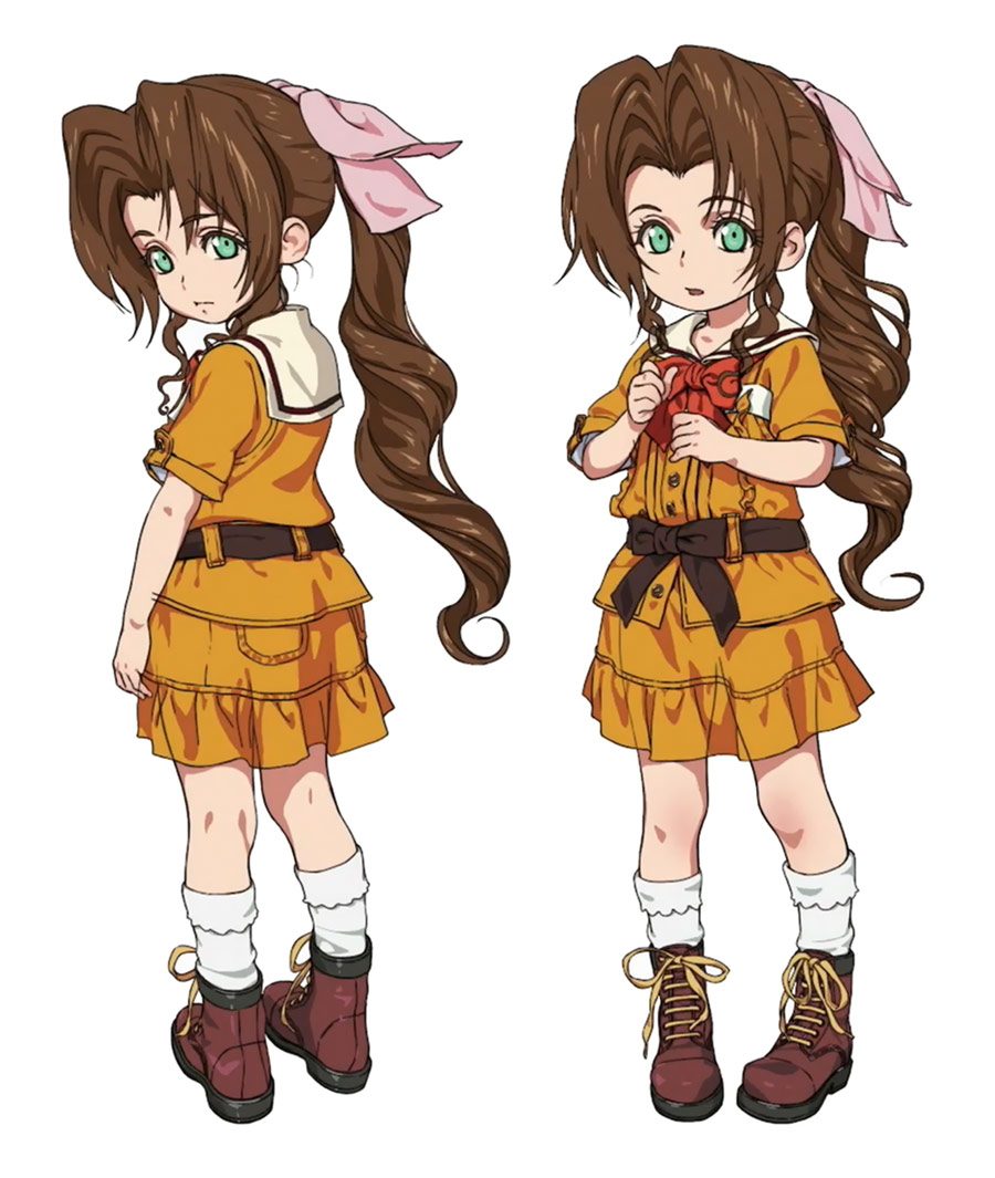 Child Aerith Concept Artwork from Final Fantasy VII Remake