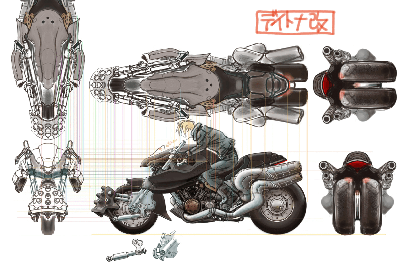 Cloud and Hardy Daytona Concept Art from Final Fantasy VII Remake