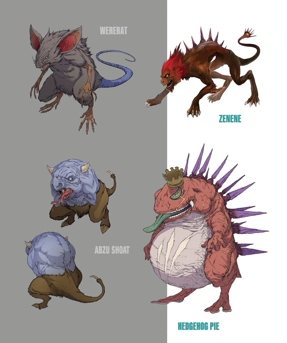 Enemies Concept Art from Final Fantasy VII Remake